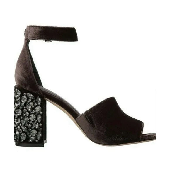 Joie Lafayette Heeled Velvet Sandal - Picture 5 of 12